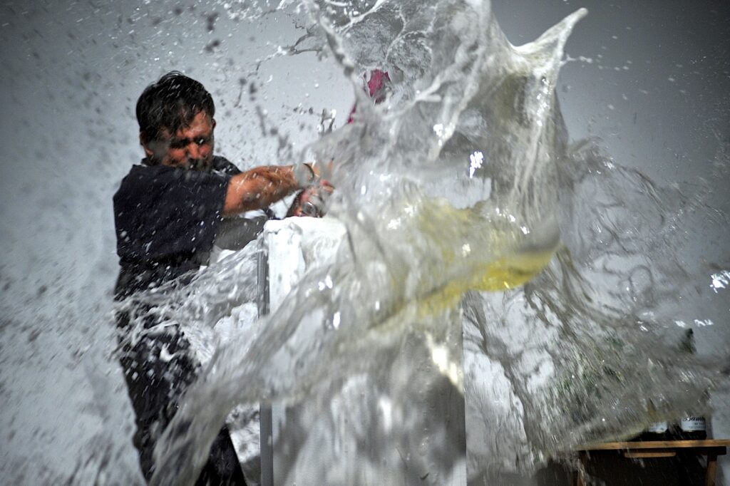 Pancho López performing Anger (Ira) at XPACE Cultural Centre