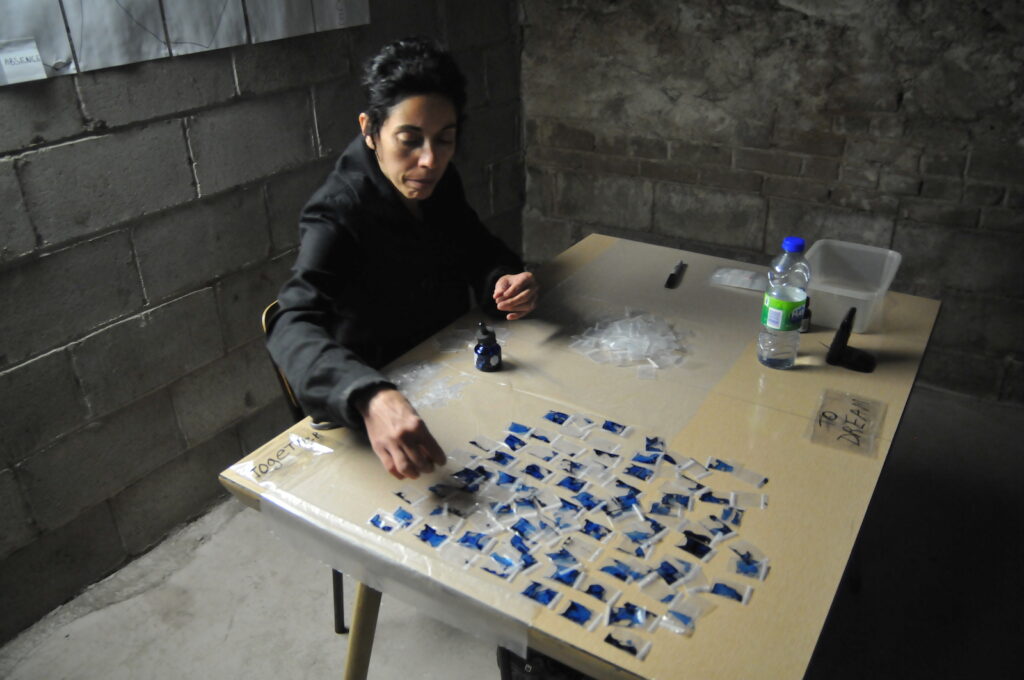 Martine Viale performing In Vivo/Toronto at XPACE Cultural Centre