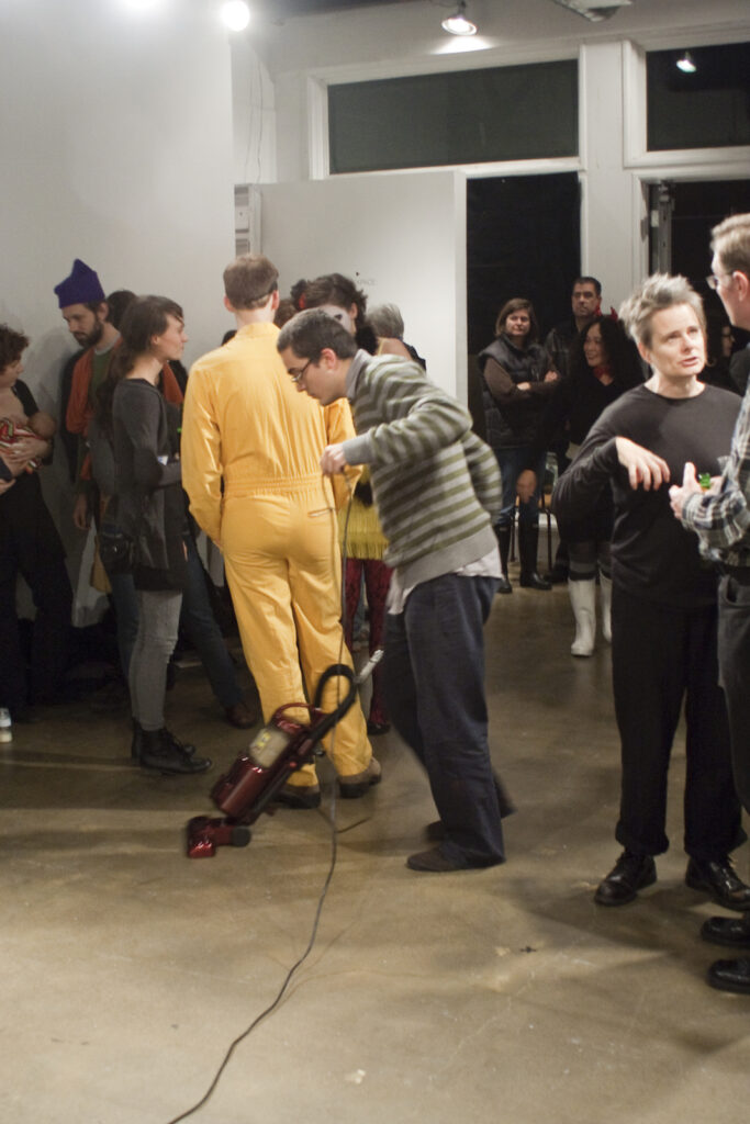 Julian Higuerey Núñez presenting the conditions of surrender at XPACE Cultural Centre