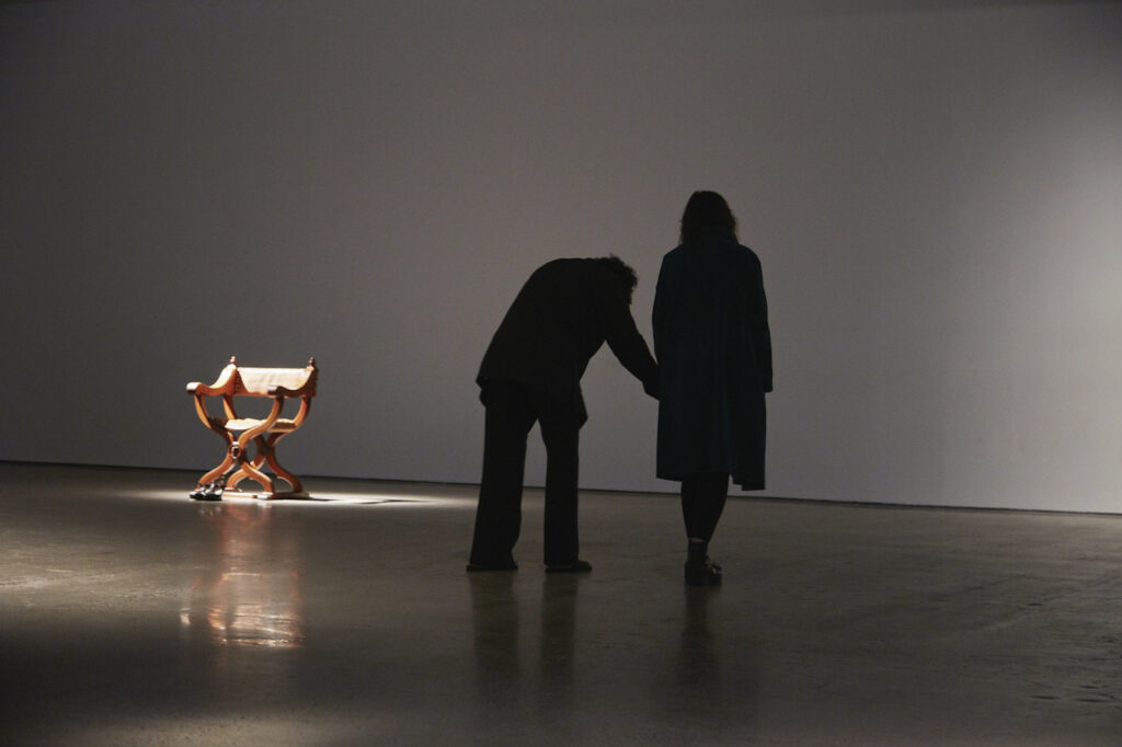 Louise Liliefeldt performing What Does It Mean to Forget at the Art Gallery of Ontario