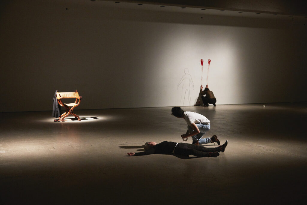 Louise Liliefeldt performing What Does It Mean to Forget at the Art Gallery of Ontario
