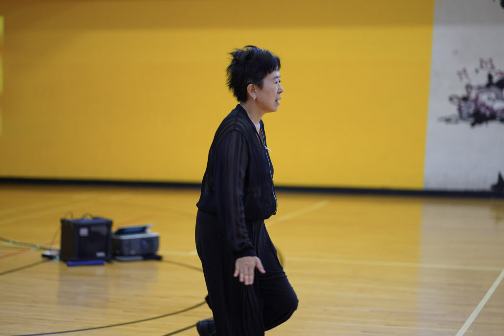 Sakiko Yamaoka performs Body Maintenance as part of KinesTHESES, 2019