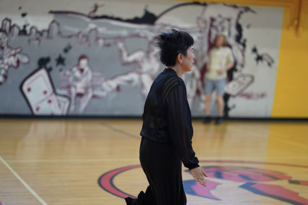 Sakiko Yamaoka performs Body Maintenance as part of KinesTHESES, 2019