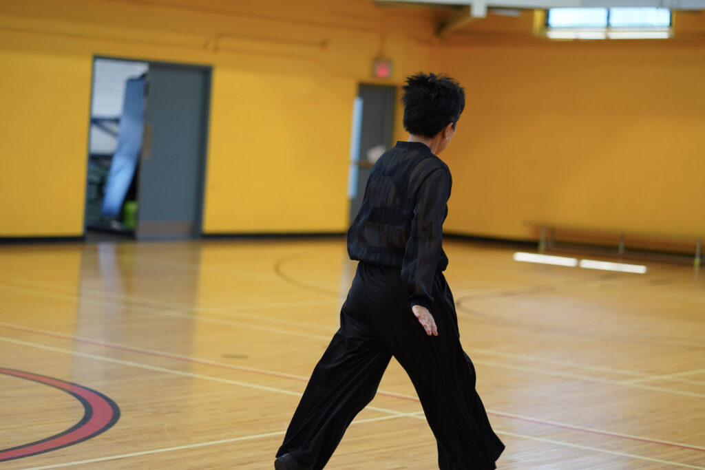 Sakiko Yamaoka performs Body Maintenance as part of KinesTHESES, 2019