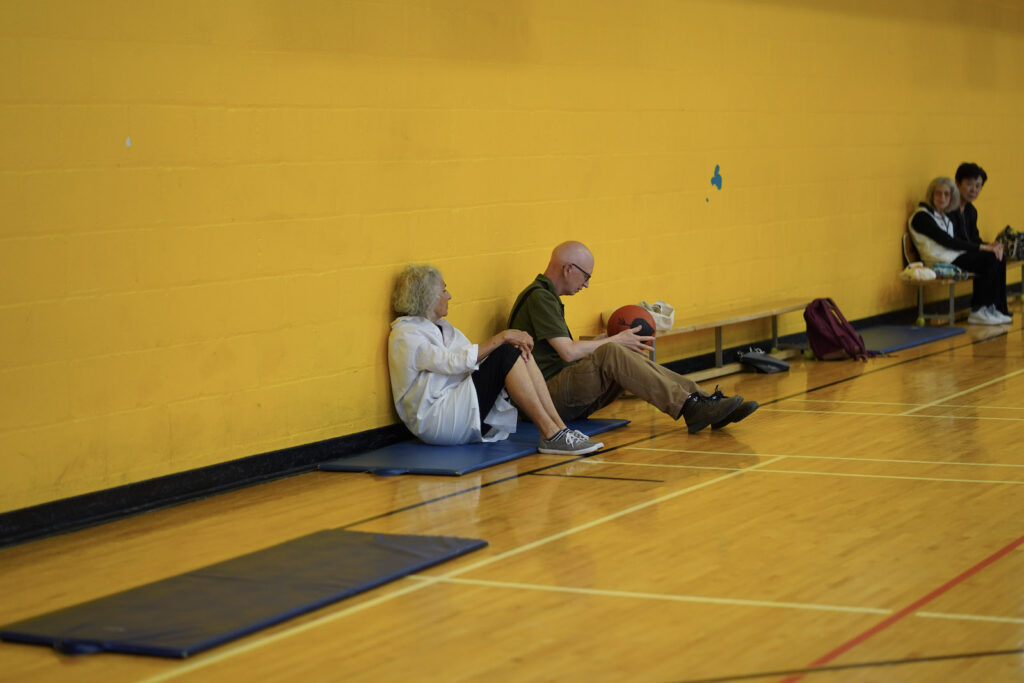 audience participants perform Body Maintenance as part of KinesTHESES, 2019