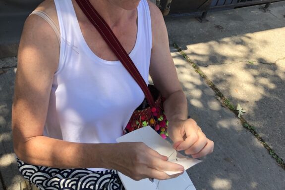 Stephanie Marshall performs in Step 2 as part of KinesTHESES, 2019