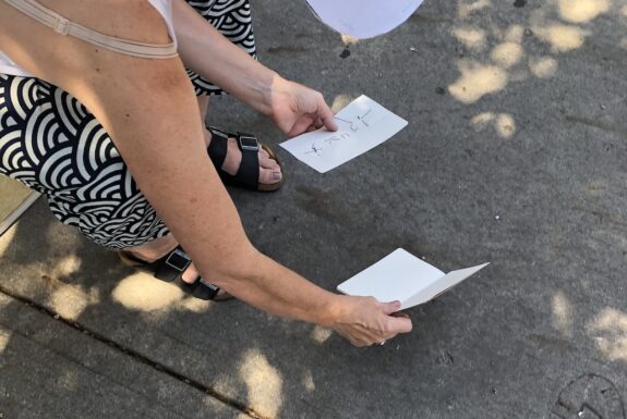 Stephanie Marshall performs in Step 2 as part of KinesTHESES, 2019