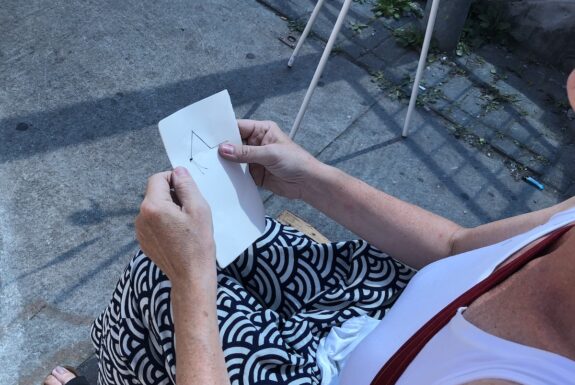 Stephanie Marshall performs in Step 2 as part of KinesTHESES, 2019