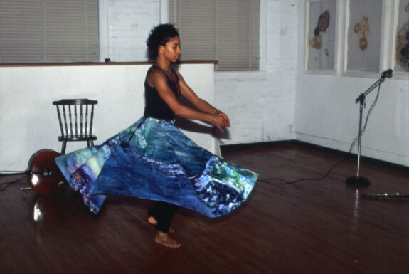 Anne-Marie Hood performing untitled at DeLeon White Gallery