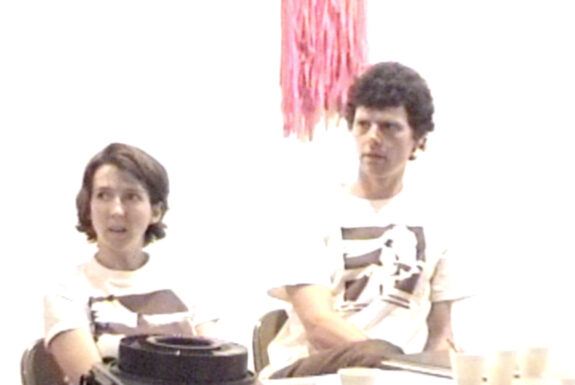 Kika Thorne and Adrian Blackwell at the INterventionism panel discussion, 7a*11d 1998