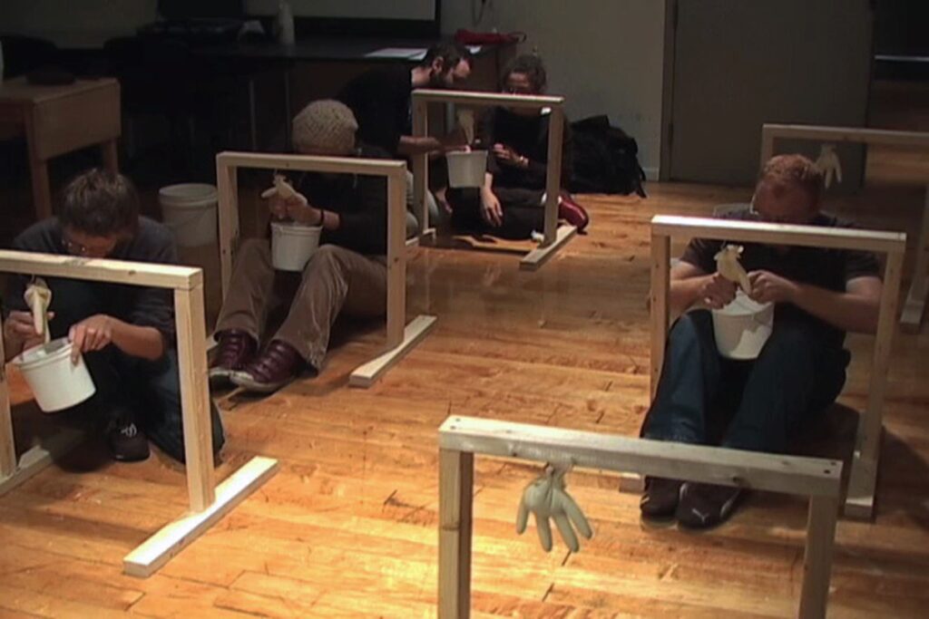 Video still from Nathaniel Katz's My Father Was a Dairy Farmer: Hands on Workshop