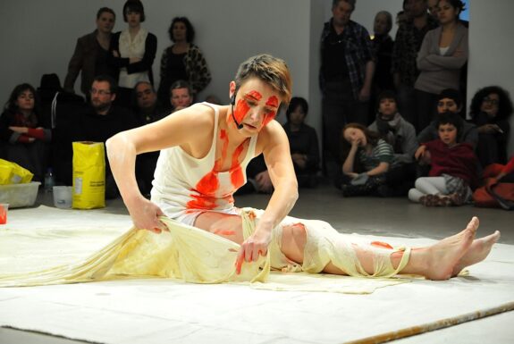 Bojana Videkanic performing ‘Skin’ at XPACE.