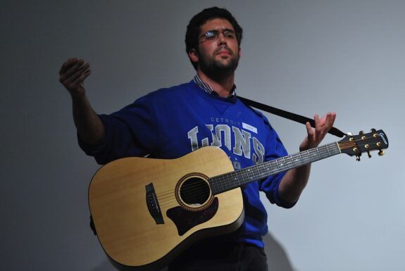 Henry Adam Svec performing ‘Songs Just for You’ at XPACE.