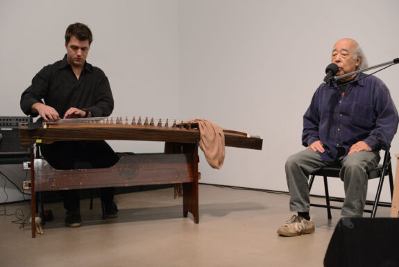 Nobuo Kubota with David Sait performing at Mercer Union