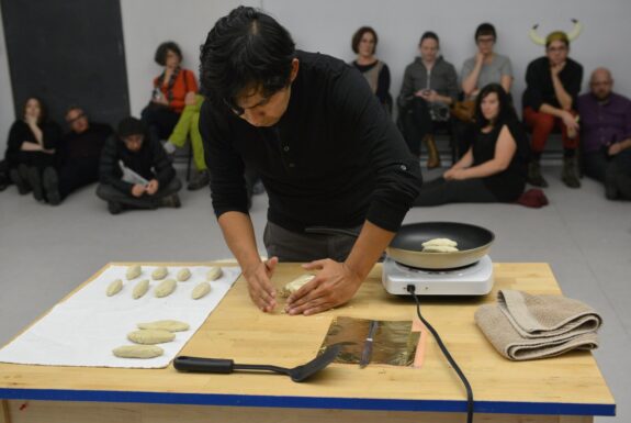Fausto Mendez Luna performing at Artscape Youngplace