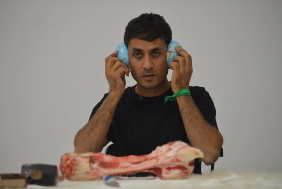 Ali Al-Fatlawi and Wathiq Al-Ameri performing at Artscape Youngplace