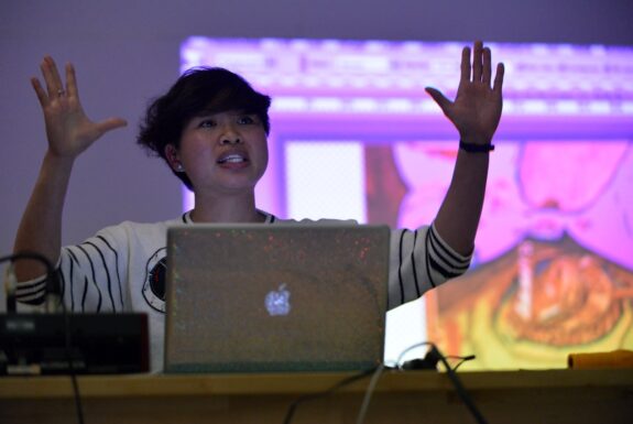 Serena Lee perfroming at Artscape Youngplace