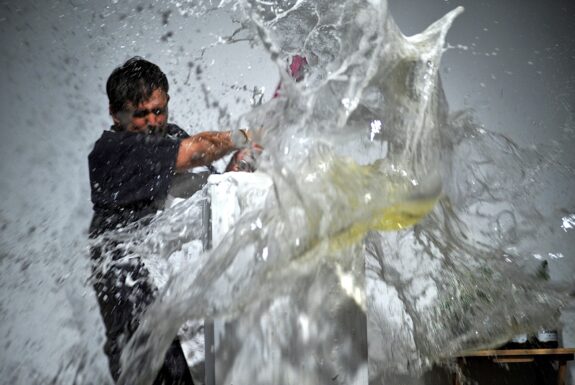 Pancho López performing Anger (Ira) at XPACE Cultural Centre