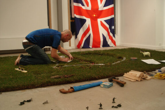 Glyn Davies-Marshall performing Somewhere Between Wakefield and Wichita, Part 1: Palamino at Toronto Free Gallery