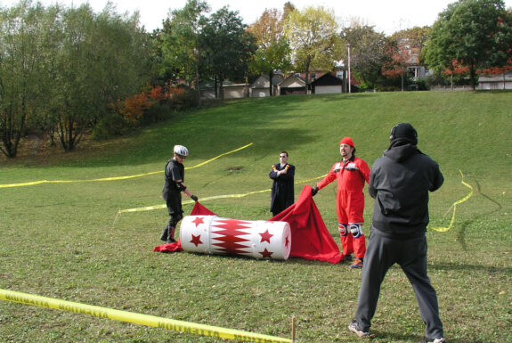 John Marriott performing The Roll of the Artist at Bickford Park