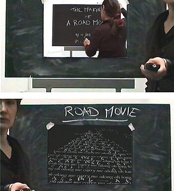Emmanuelle Waeckerle performing Slow March in Toronto: The Making of a Road Movie at Art System