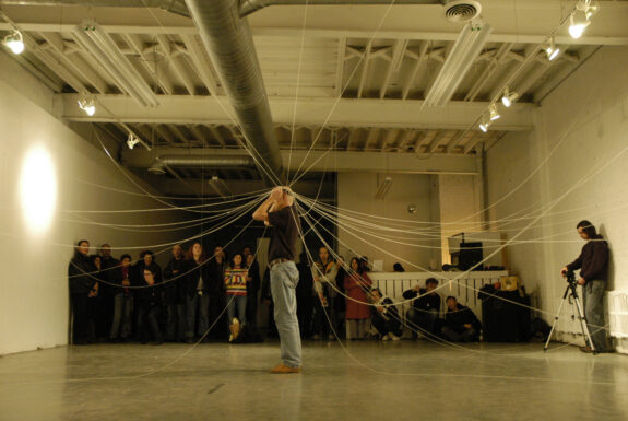 Willem WIlhelmus performing The Weight of Questions at XPACE