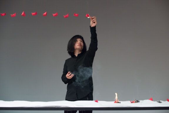 Chun Hua Catherine Dong performing The Arrival at Geary Lane