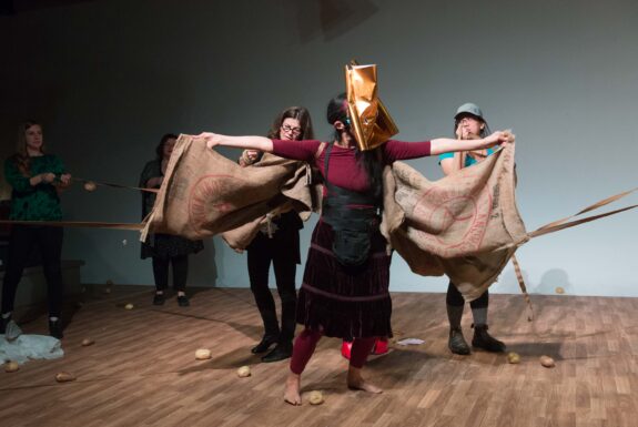 Graciela Ovejero Postigo performing compelled to the unanswerable / before language there was the earth at Geary Lane