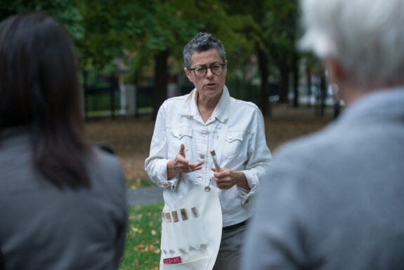 Randy Lee Cutler performing SaltWalks: Two Movements in Toronto's Chinatown