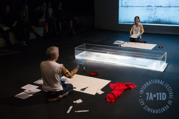 Ayumi Goto & Peter Morin performing Roaming at the Theatre Centre
